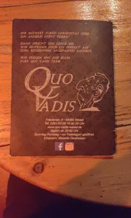 Quo Vadis